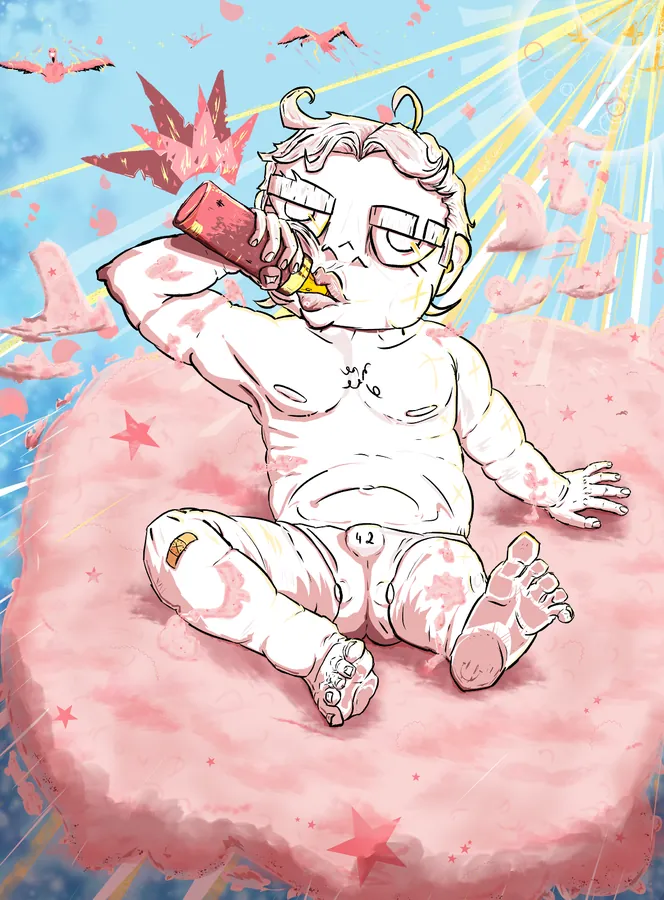 Illustration de Flop Vikuta : le bébé 42